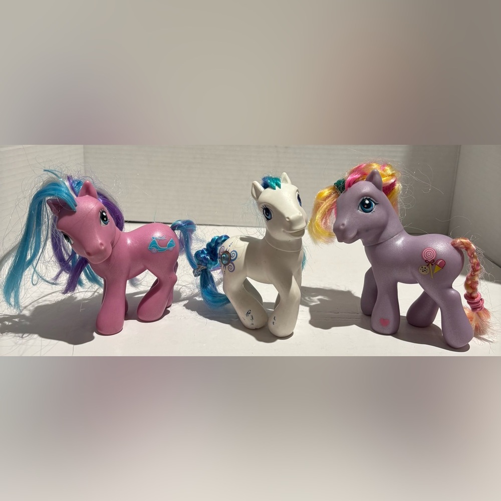 VTG My Little Pony MLP Lot of 3 5” Y2K Periwinkle Triple Treat & Scooter Sprite